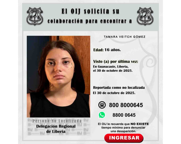 No localizada OIJ Liberia: Tamara ...