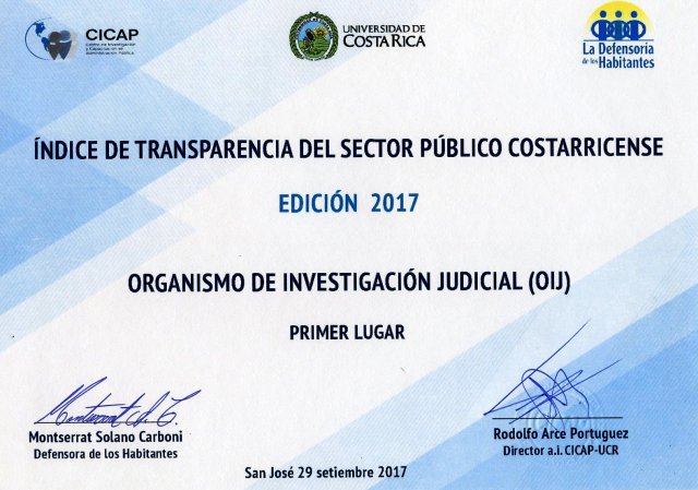 Índice de Transparencia del Sector Público Costarricense