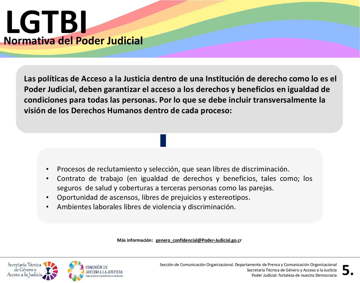 LGTBI: Normativa del Poder Judicial