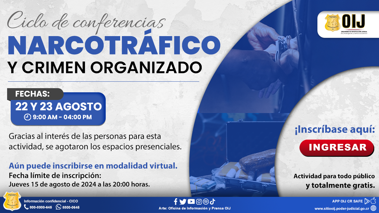 Ciclo de Conferencias: Narcotráfico y Crimen Organizado