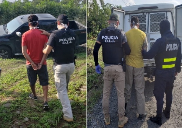 OIJ Delegación Regional de Guápiles: Tres sujetos fueron detenidos como sospechosos de robo agravado