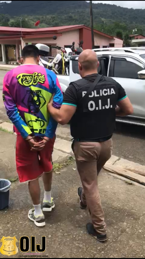Segundo detenido como sospechoso más buscado por OIJ Alajuela