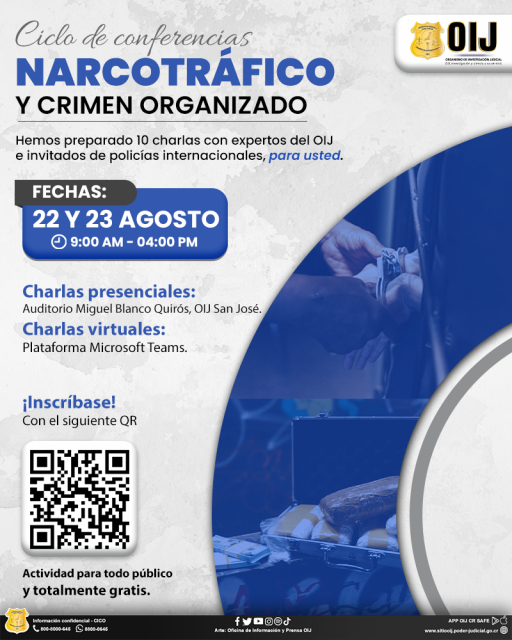 Ciclo de Conferencias OIJ 2024: Narcotráfico y Crimen Organizado