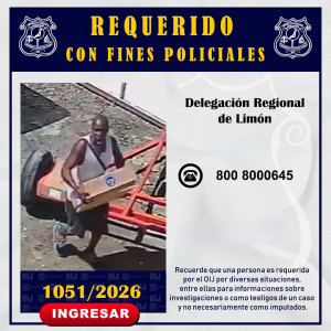 Requerido OIJ Limón: 1051-2026