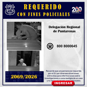 Requerido OIJ Puntarenas: 2069-2026