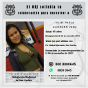 Desaparecida OIJ San Carlos: Yujei Paola Alvarado Vega