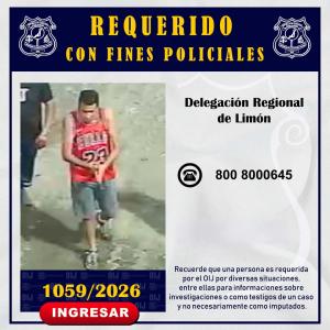 Requerido OIJ Limón: 1059-2026
