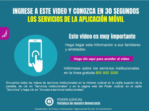 Los servicios de la aplicación móvil