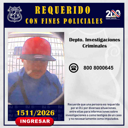 Requerido OIJ San José: 1511-2026