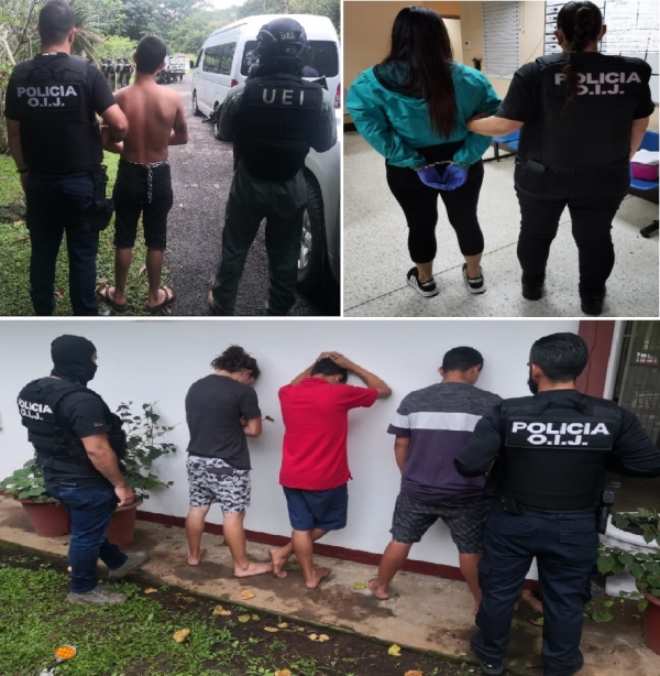 OIJ Delegación Regional de Puntarenas: Realizan 24 allanamientos para desarticular grupo delictivo