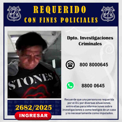 Requerido OIJ San José: 2682-2025