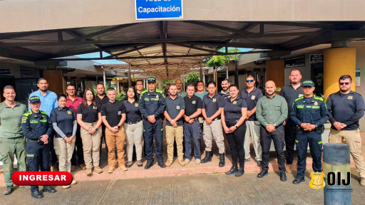 Personal de Cárceles y Unidades de Protección del OIJ se capacitan con la Policía Nacional de Colombia