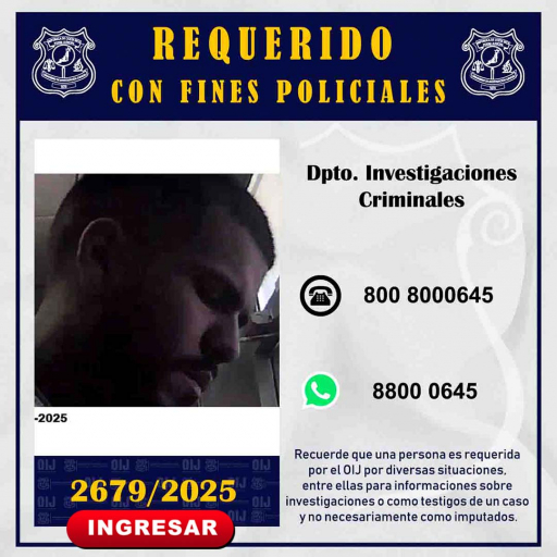 Requerido OIJ San José: 2679-2025