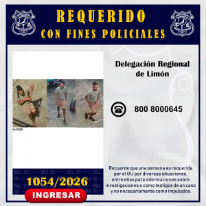 Requerido OIJ Limón: 1054-2026