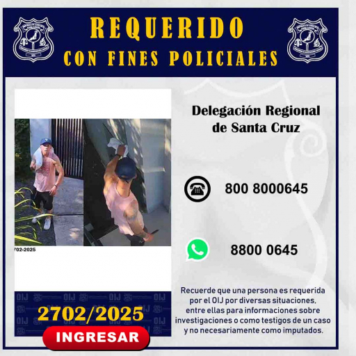 Requerido OIJ Santa Cruz: 2702-2025