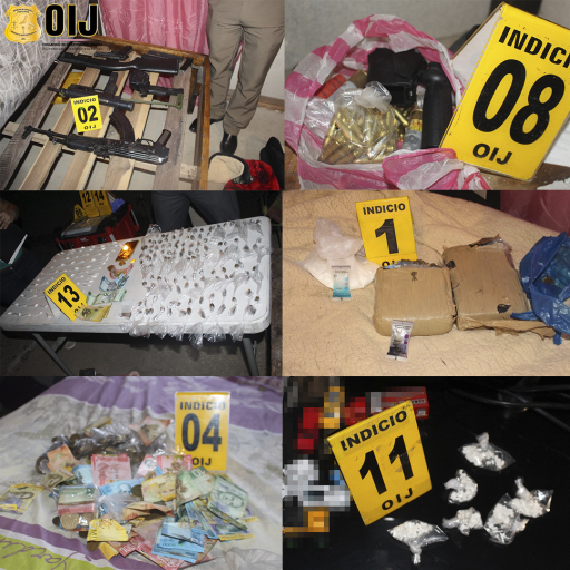 OIJ de Batán detiene sospechosos de almacenamiento de droga y otros