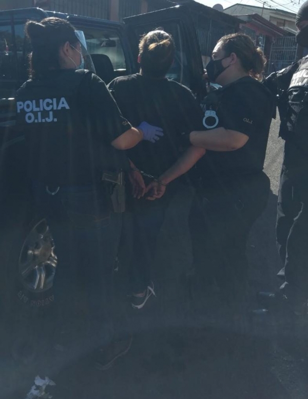 OIJ Oficina Regional de Grecia: Una mujer fue detenida como sospechosa de venta de droga