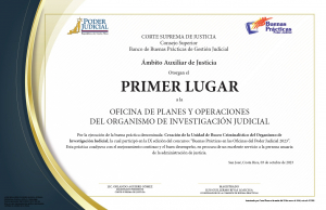 La Unidad de Buceo Criminalístico del OIJ recibe Primer Lugar en Buenas Prácticas Judiciales.