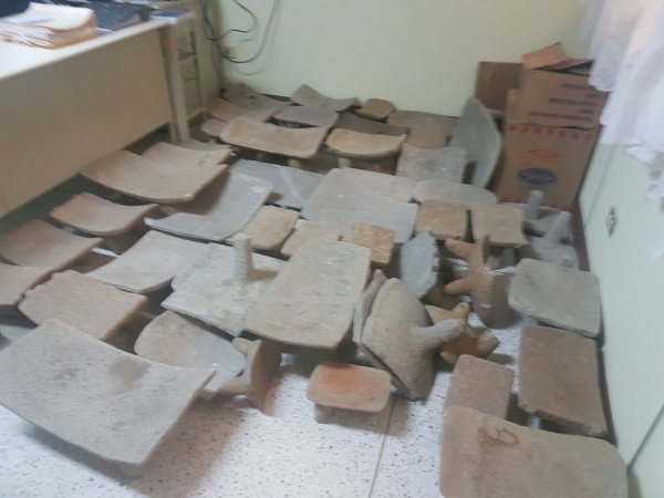 OIJ Oficina Regional de Santa Cruz: Se recuperan 160 piezas arqueológicas