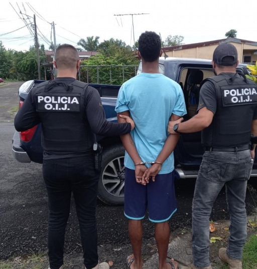 OIJ  Subdelegación Regional de Siquirres: Detenido sospechoso de Robos Agravados