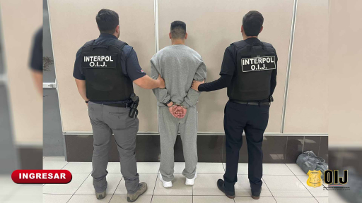 INTERPOL OIJ: Extradición de costarricense recluido en cárcel en EEUU