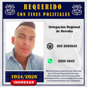 Requerido OIJ Heredia: 1034-2026