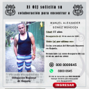 Desaparecido OIJ Alajuela: Manuel Alexander Mendoza