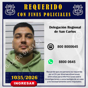 Requerido OIJ San Carlos: 1035-2026