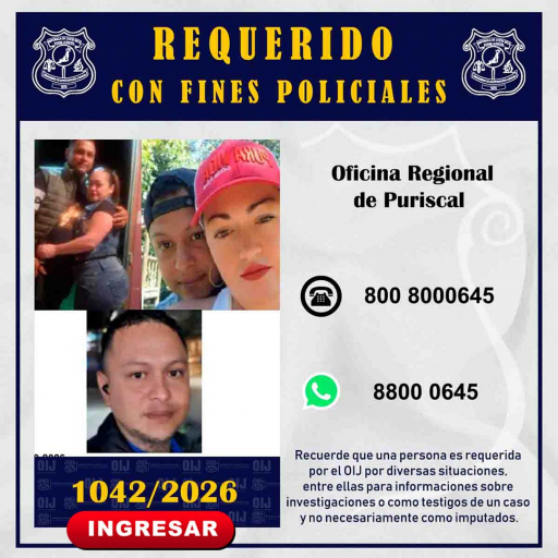 Requeridos OIJ Puriscal: 1042-2026