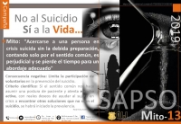 Campaña contra el suicidio: Mitos detrás del suicidio
