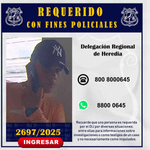 Requerido OIJ Heredia: 2697-2025
