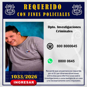 Requerido OIJ San José: 1033-2026