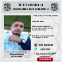 Desaparecido OIJ Los Chiles: Juan Cirilo Parra Gómez