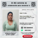 No localizada OIJ Pérez Zeledón: Esnayeli Amaya Cortés
