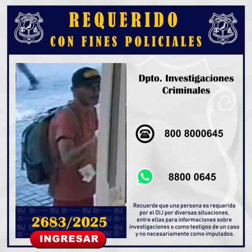 Requerido OIJ San José: 2683-2025
