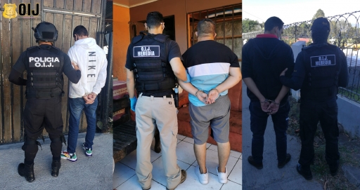 OIJ Delegación Regional de Heredia : Detenidos sospechosos del delito de Estafa y Enriquecimiento Ilicito