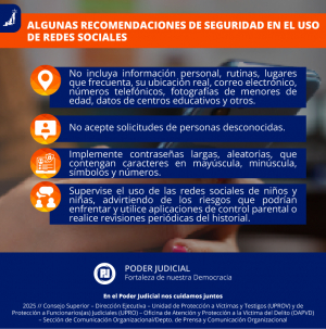 RECOMENDACIONES DE SEGURIDAD EN EL USO DE REDES SOCIALES