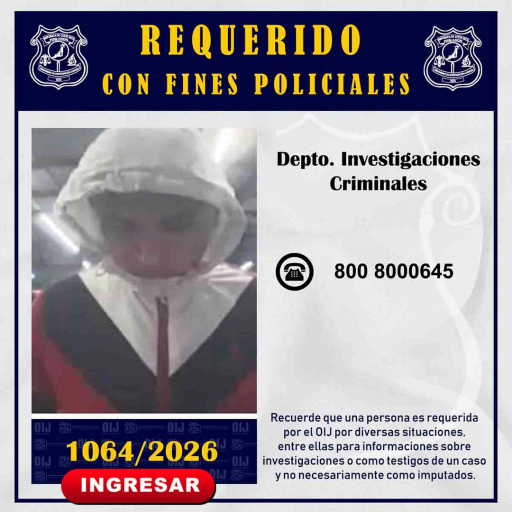 Requerido OIJ San José: 1064-2026