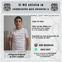 No localizado OIJ Pérez Zeledón: Kendall Jafet Carrillo Delgado