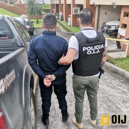 OIJ Guápiles detiene a Oficial de Policía Administrativa como sospechoso de Peculado