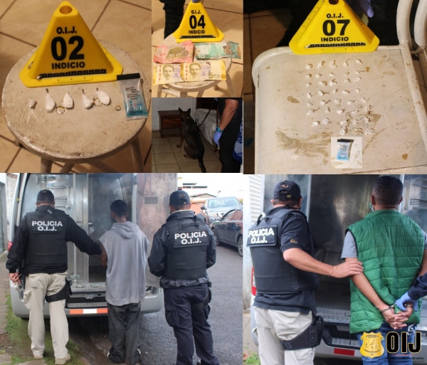 OIJ Sub Delegación Regional de La Unión: Dos hombres fueron detenidos como sospechosos de venta de droga