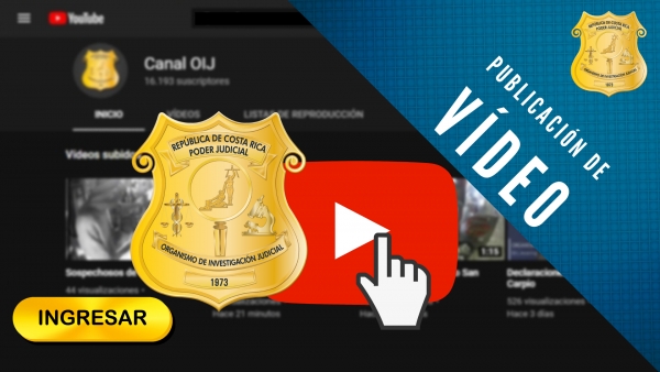 OIJ Sección de Hurtos: Agentes judiciales requieren identificar a los sujetos del vídeo sospechosos de robo de cable