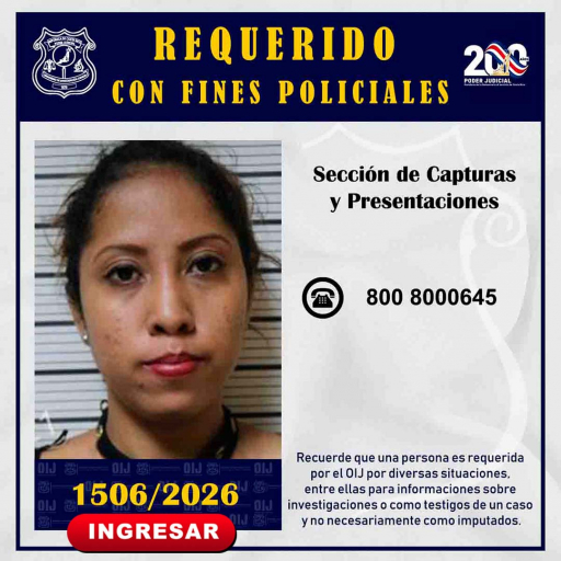 Requerido OIJ San José: 1506-2026