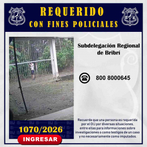 Requerido OIJ Bribrí: 1070-2026