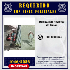 Requerido OIJ Limón: 1046-2026