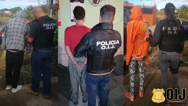 Una mujer y dos hombres fueron detenidos como sospechosos de venta de droga