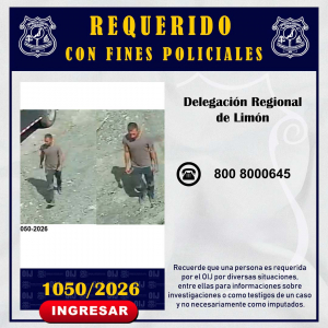 Requerido OIJ Limón: 1050-2026