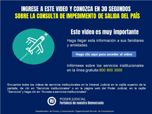 CONSULTA DE IMPEDIMENTO DE SALIDA DEL PAÍS