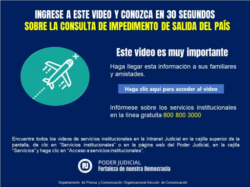 CONSULTA DE IMPEDIMENTO DE SALIDA DEL PAÍS