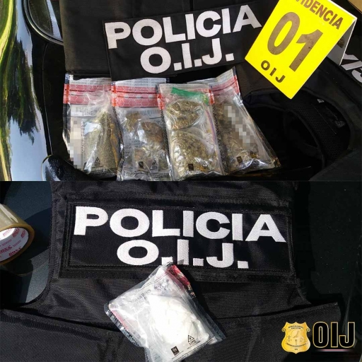 OIJ Corredores detuvo a sospechosos de Venta de droga en Coto Brus